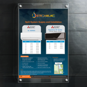 Flyer-Design von debdesign für Streamline Heating & Cooling | Design: #19690051