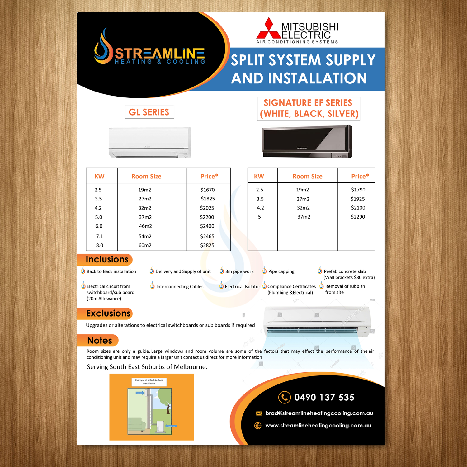 Design de Flyer par Schöpfer pour Streamline Heating & Cooling | Design #19670021