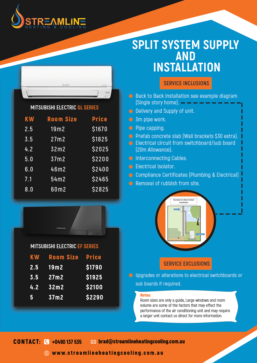 Flyer-Design von Steph Design Desk für Streamline Heating & Cooling | Design #19662042