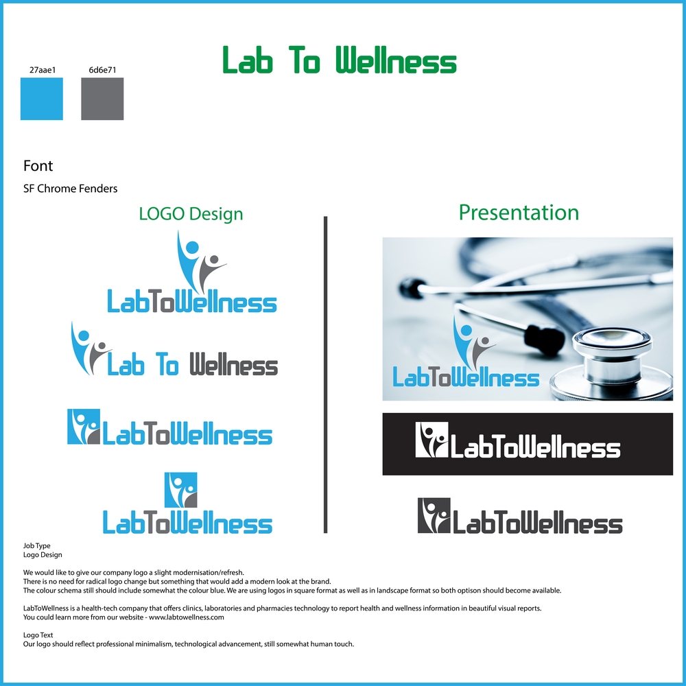 Logo Design by CreativeWorld1 for LabToWellness | Design #19662328