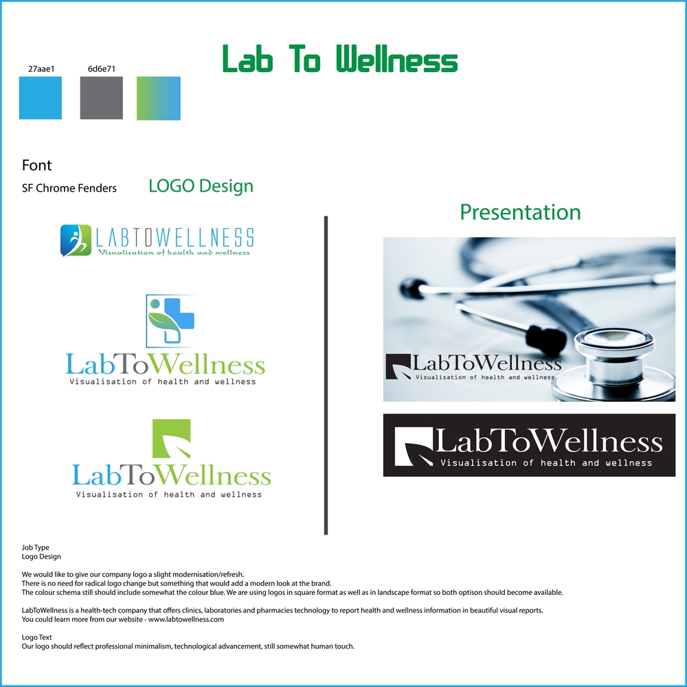 Logo-Design von CreativeWorld1 für LabToWellness | Design #19703533