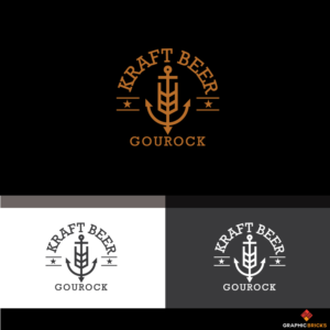 'Kraft Beer' with 'Popup Shop' and 'Gourock' as options | Logo Design by Graphic Bricks