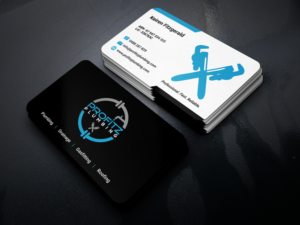 Profitz Plumbing Business cards  | Business Card Design by JK18