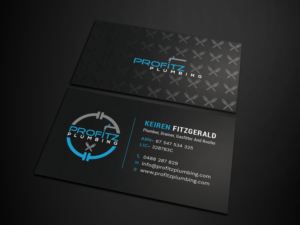 Profitz Plumbing Business cards  | Business Card Design by Tripti Ranjan Gain