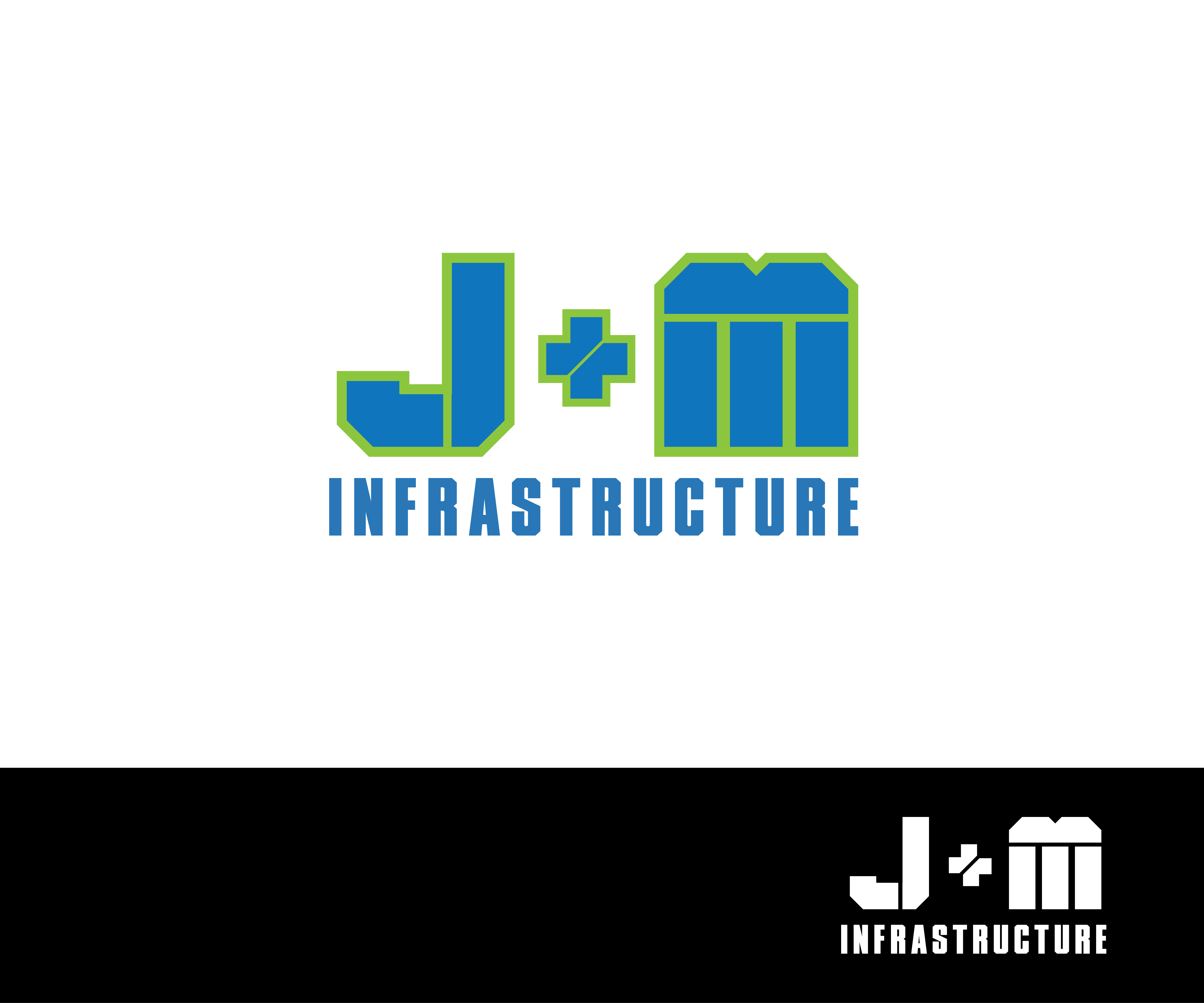 Logo-Design von renderman für J+M Infrastructure | Design #23476728