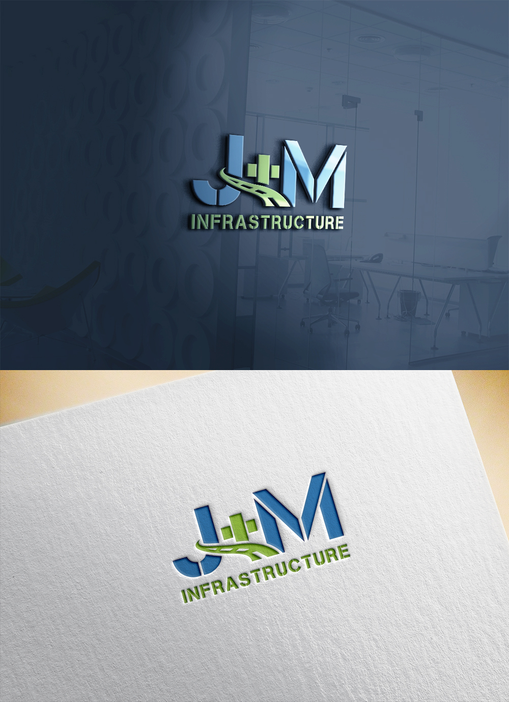 Logo-Design von AL-BARAKAH für J+M Infrastructure | Design #23474535