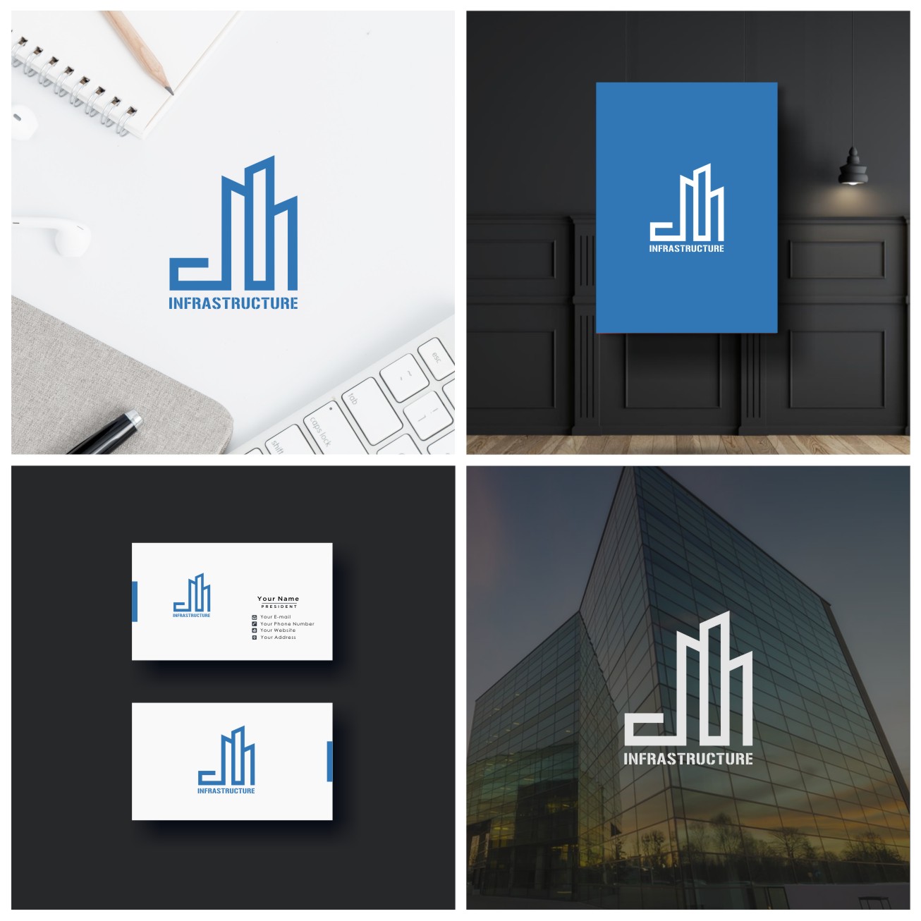 Logo Design by Jordan Faldyson 17 for J+M Infrastructure | Design #23495729