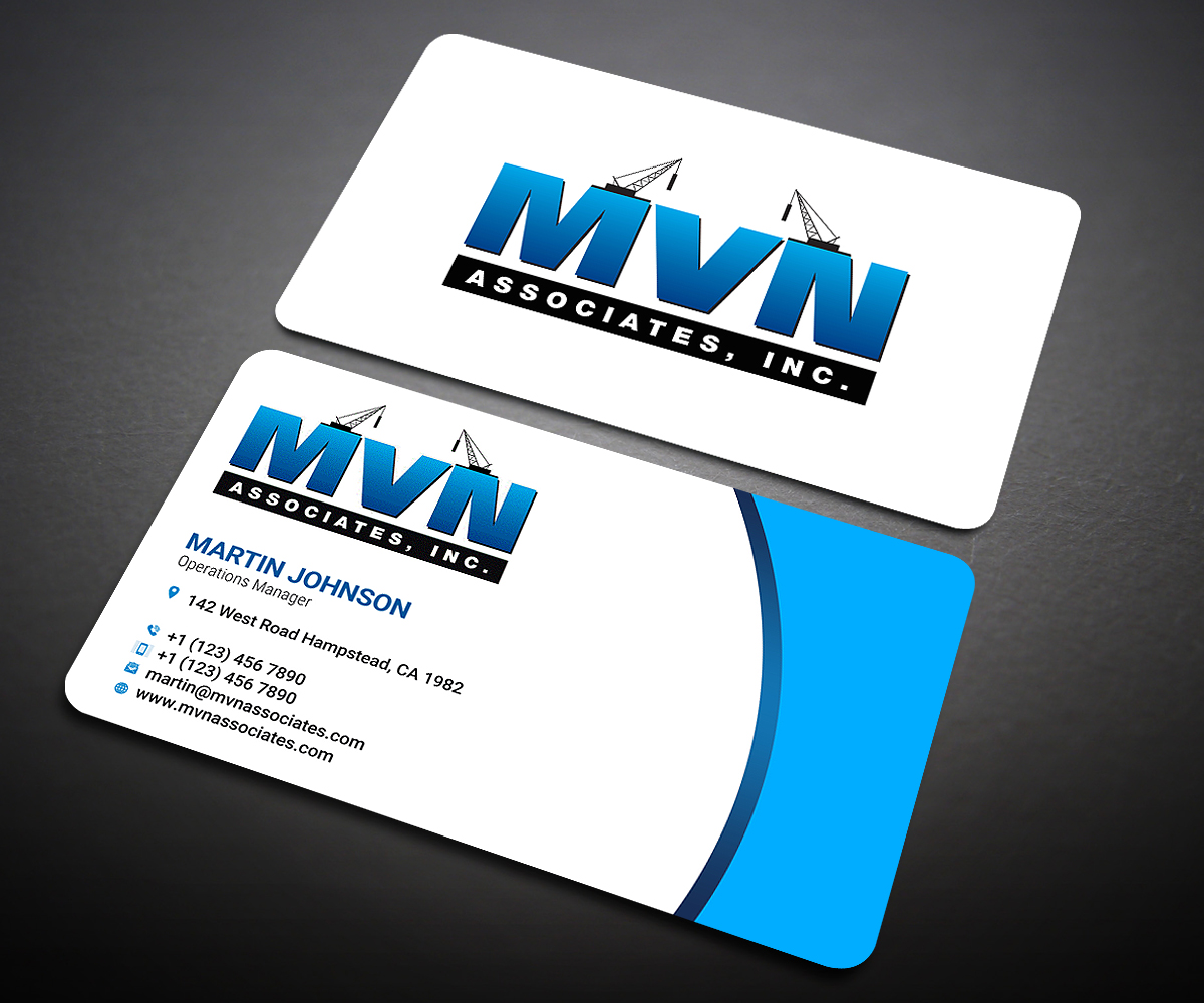 Business Card Design by Designers Hub for MVN Associates, Inc. | Design #19663770