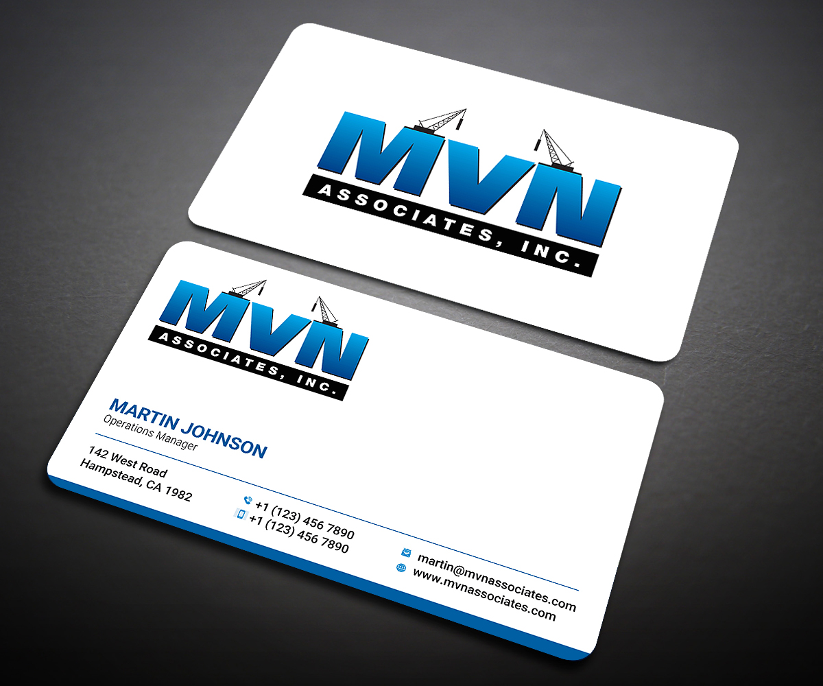 Business Card Design by Designers Hub for MVN Associates, Inc. | Design #19663924