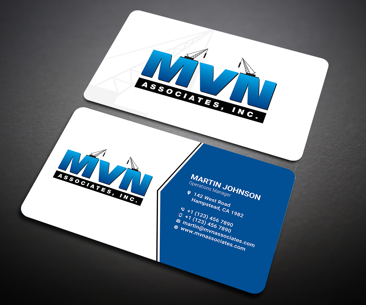 Design de Carte de Visite par Designers Hub pour MVN Associates, Inc. | Design #19664178