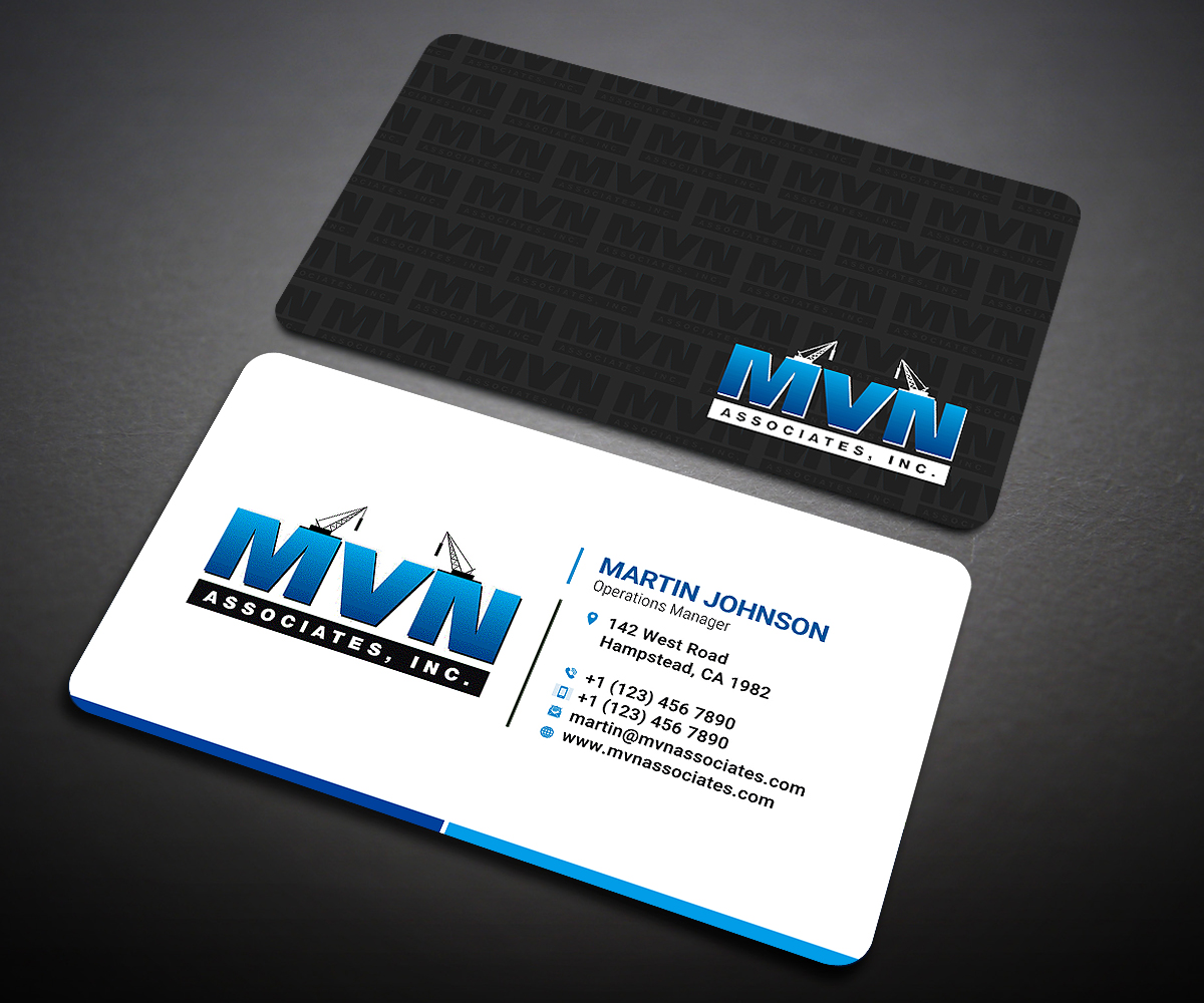 Business Card Design by Designers Hub for MVN Associates, Inc. | Design #19664262