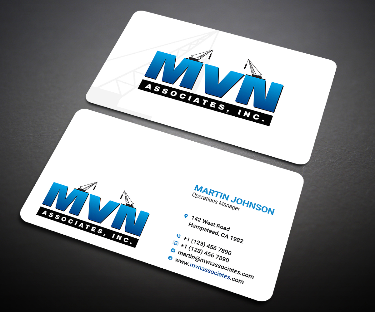 Business Card Design by Designers Hub for MVN Associates, Inc. | Design #19664989