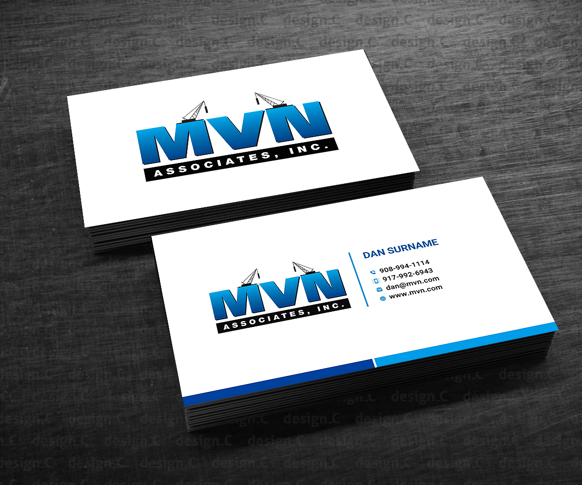 Business Card Design by Designers Hub for MVN Associates, Inc. | Design #19667920