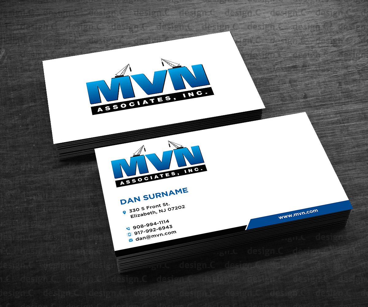 Business Card Design by Designers Hub for MVN Associates, Inc. | Design #19668361