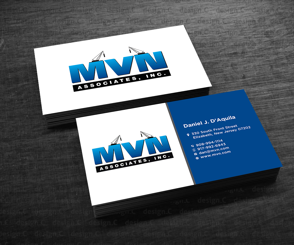 Business Card Design by Designers Hub for MVN Associates, Inc. | Design #19668468