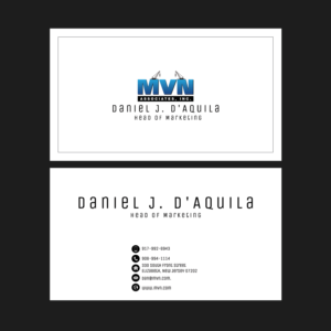 Business Card Design by mani786 for MVN Associates, Inc. | Design: #19718899