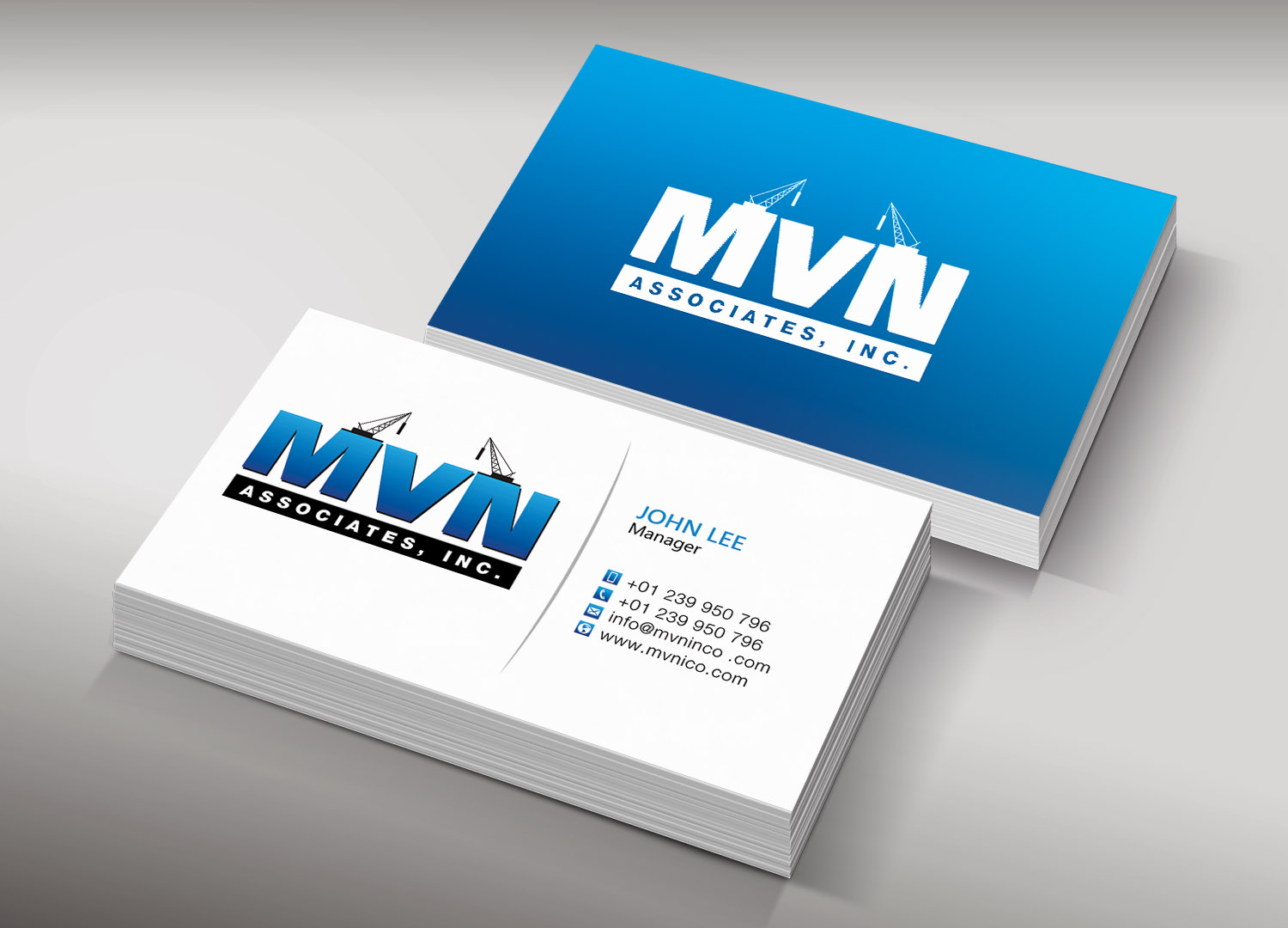Business Card Design by Lanka Ama for MVN Associates, Inc. | Design #19663428