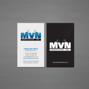 Business Card Design by Creations Box 2015 for MVN Associates, Inc. | Design: #19708345