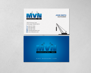 Business Card Design by chandrayaan.creative for MVN Associates, Inc. | Design: #19665797