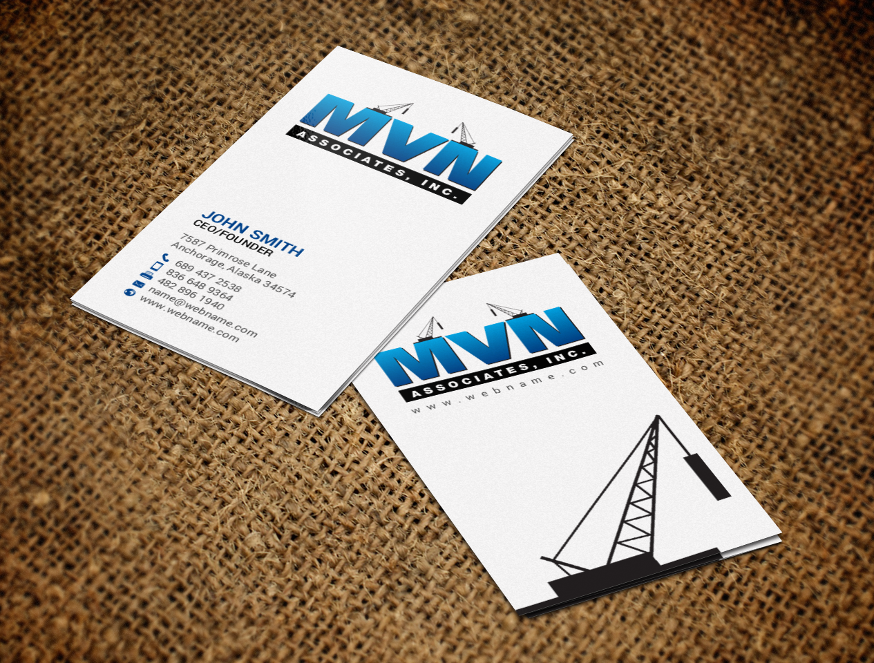 Business Card Design by chandrayaan.creative for MVN Associates, Inc. | Design #19665830