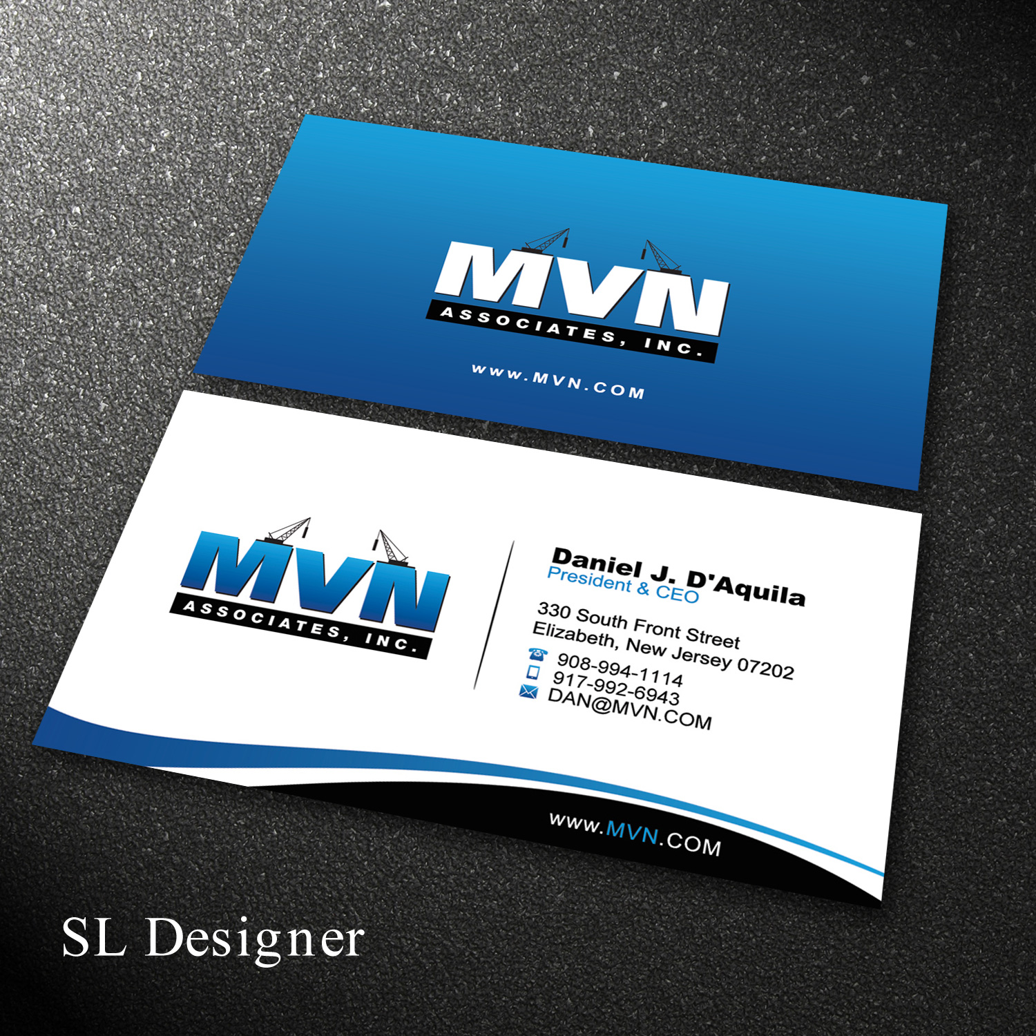 Business Card Design by SL Designer for MVN Associates, Inc. | Design #19674674
