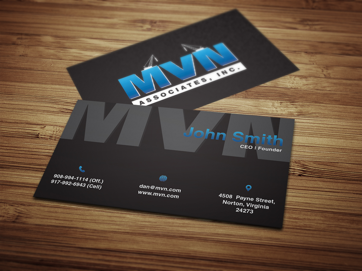 Business Card Design by Moumita_ for MVN Associates, Inc. | Design #19667465