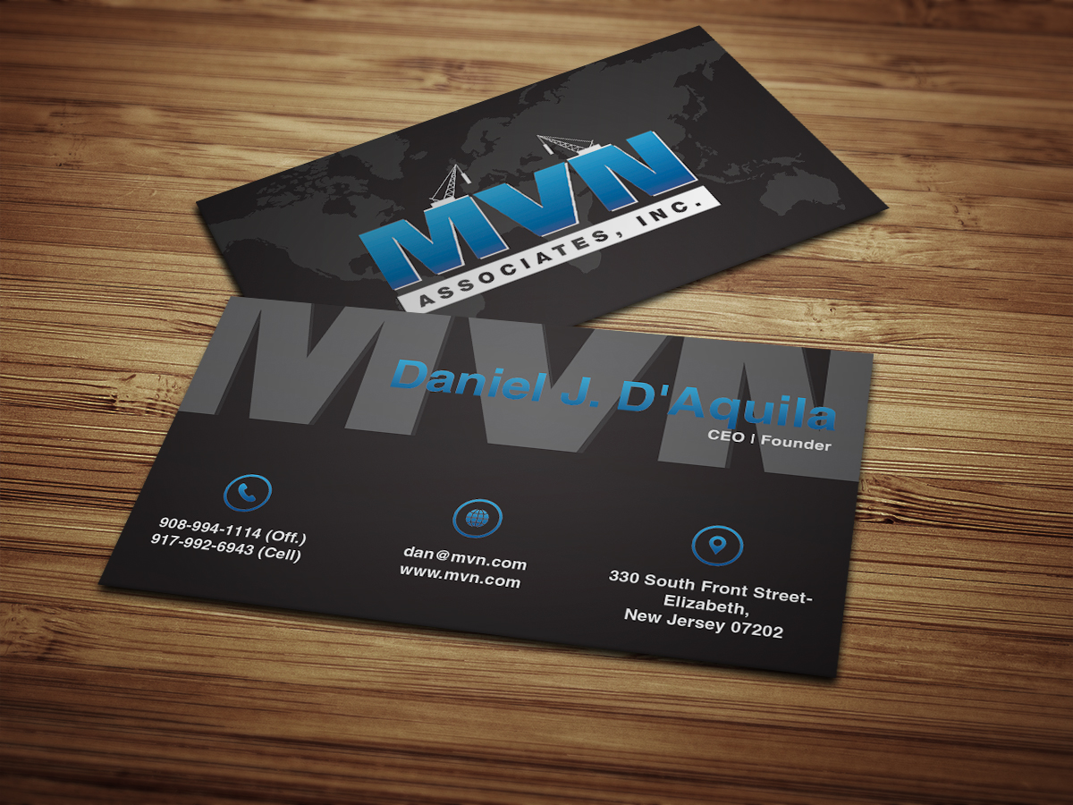 Business Card Design by Moumita_ for MVN Associates, Inc. | Design #19673276