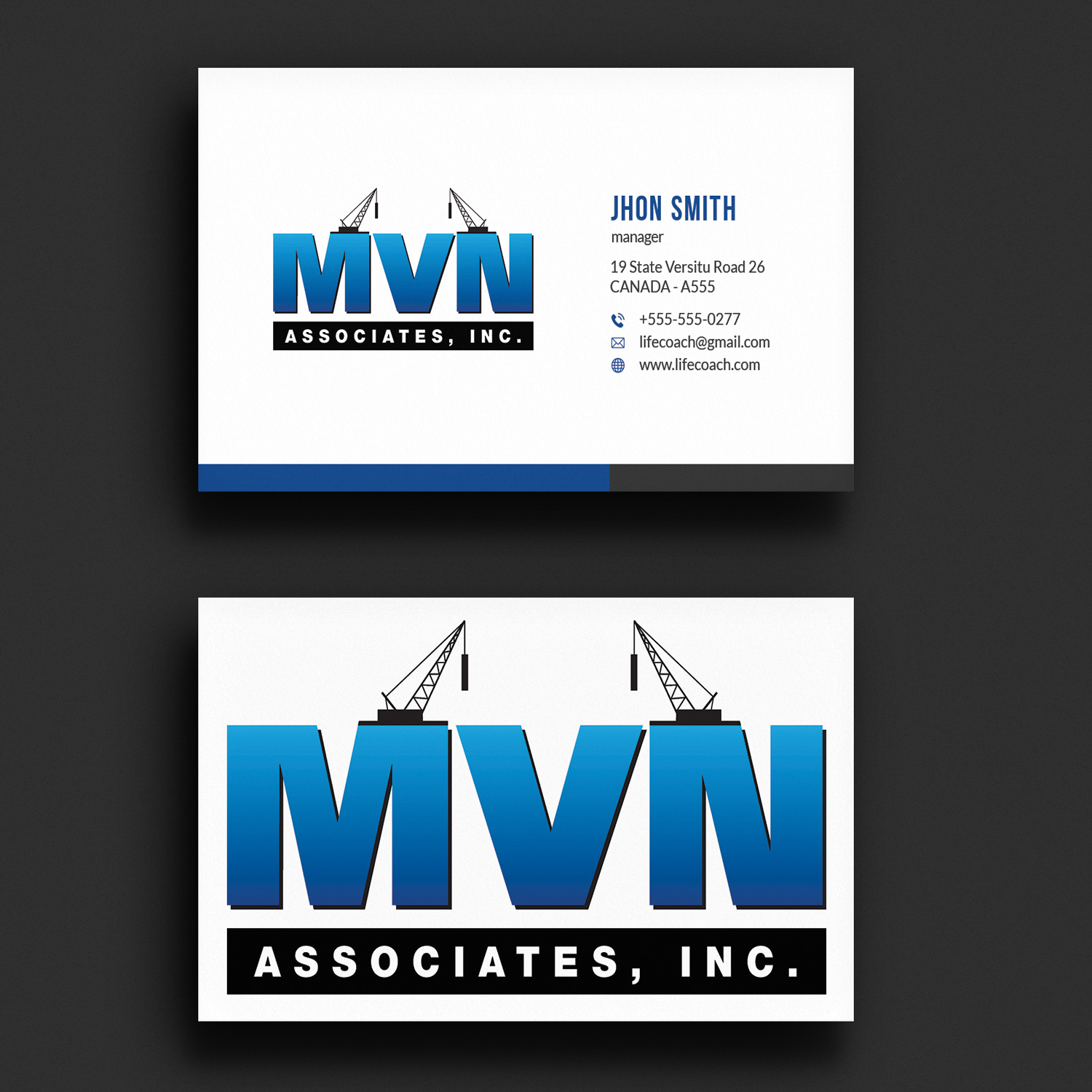 Diseño de Tarjeta de Presentación por Sujan4art para MVN Associates, Inc. | Diseño #19671715