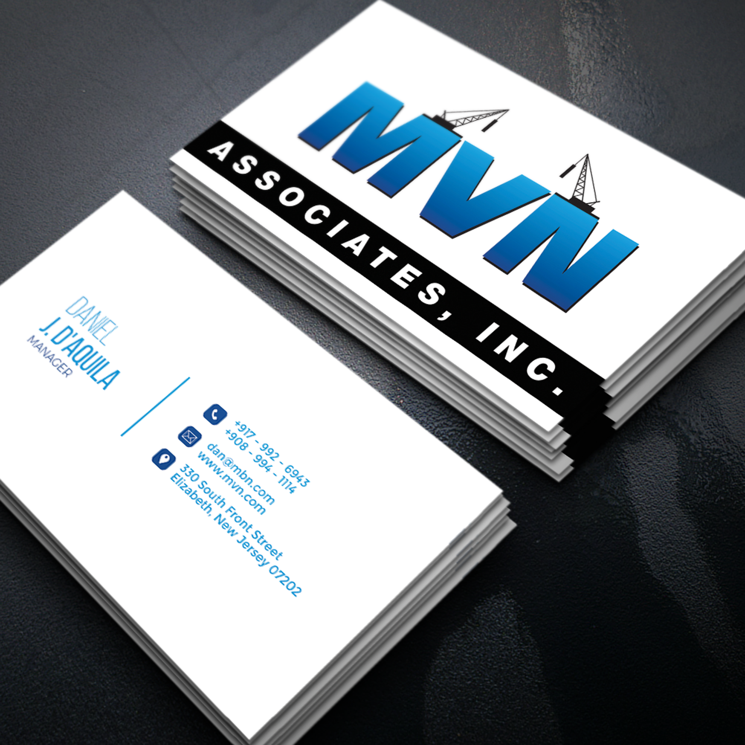 Business Card Design by Sujan4art for MVN Associates, Inc. | Design #19682972