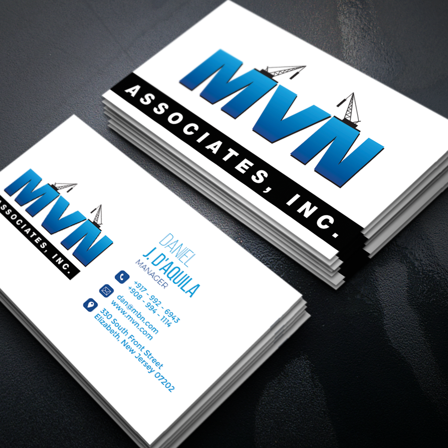 Business Card Design by Sujan4art for MVN Associates, Inc. | Design #19683007