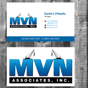 Business Card Design by Sujan4art for MVN Associates, Inc. | Design: #19685323