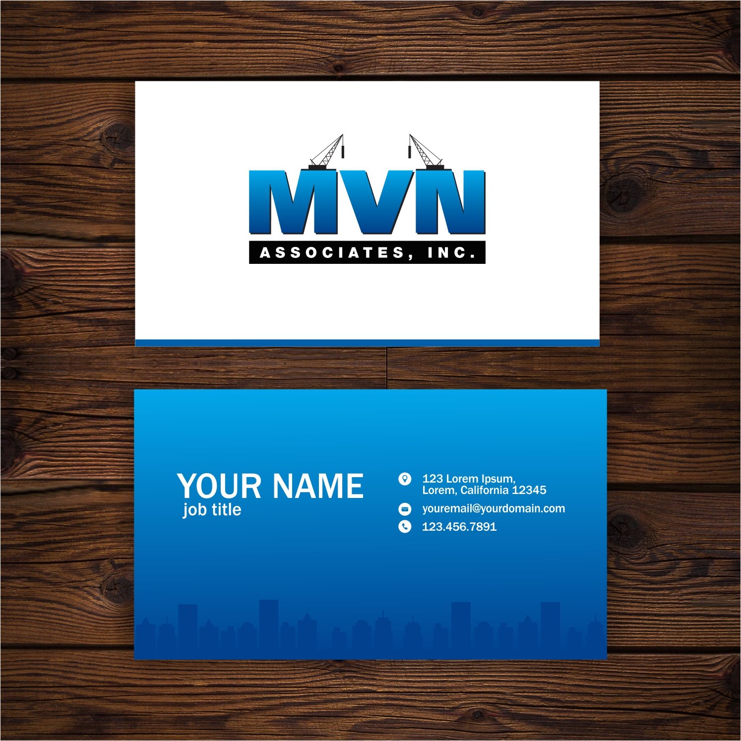 Business Card Design by Hasyim As'ari for MVN Associates, Inc. | Design #19679769