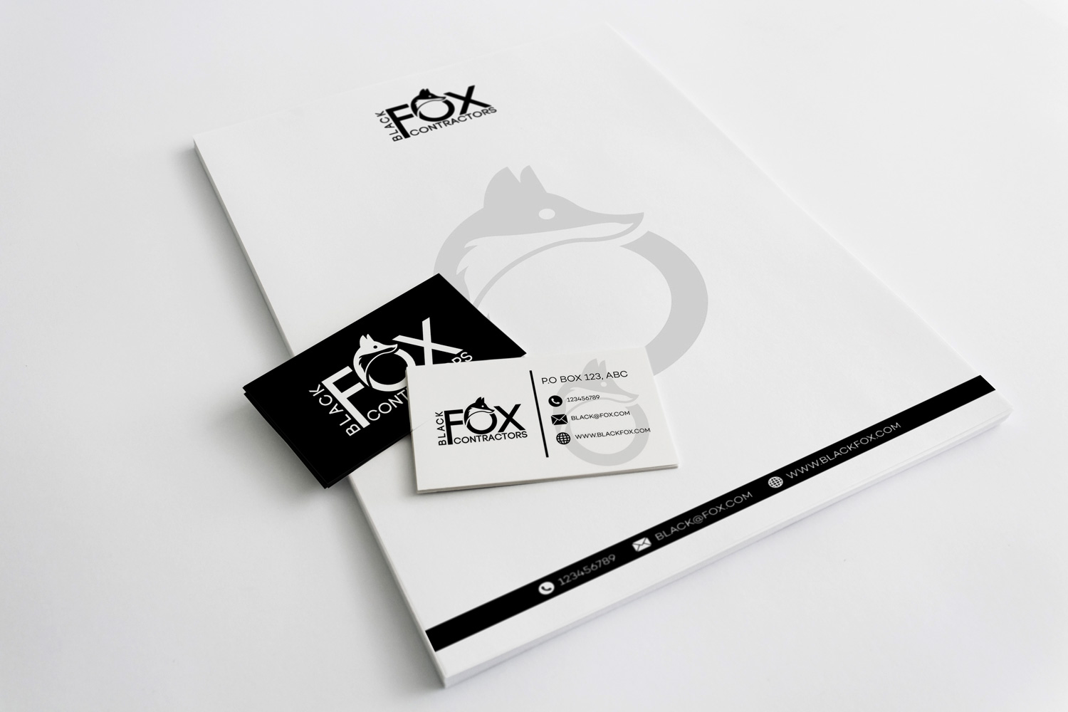 Logo Design by Impressive Solutions for Black Fox Contractor | Design #19684420