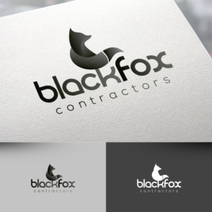 Logo Design by rafaeldsgn for Black Fox Contractor | Design: #19684156