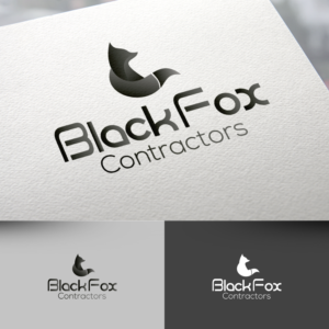 Logo Design by rafaeldsgn for Black Fox Contractor | Design: #19684162