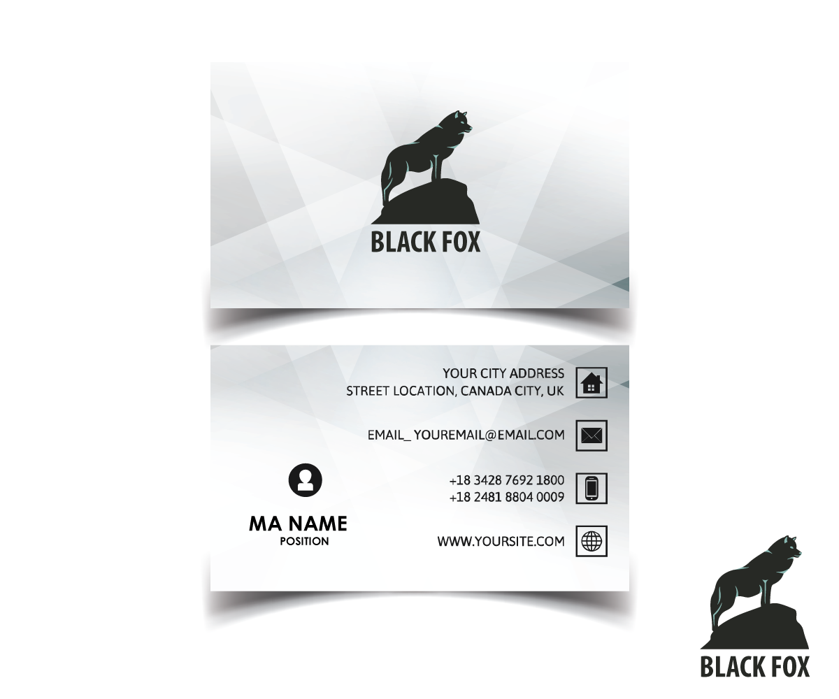 Logo Design by Ishier for Black Fox Contractor | Design #19671268