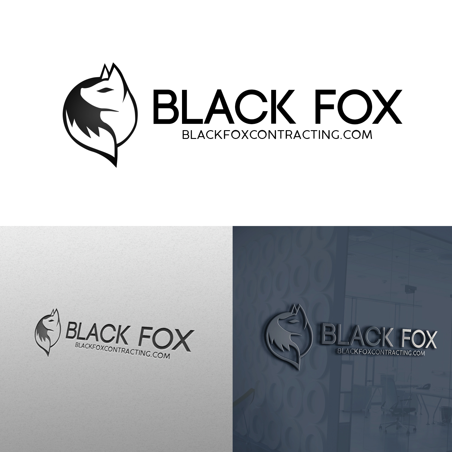 Logo Design by kpgroup for Black Fox Contractor | Design #19682768