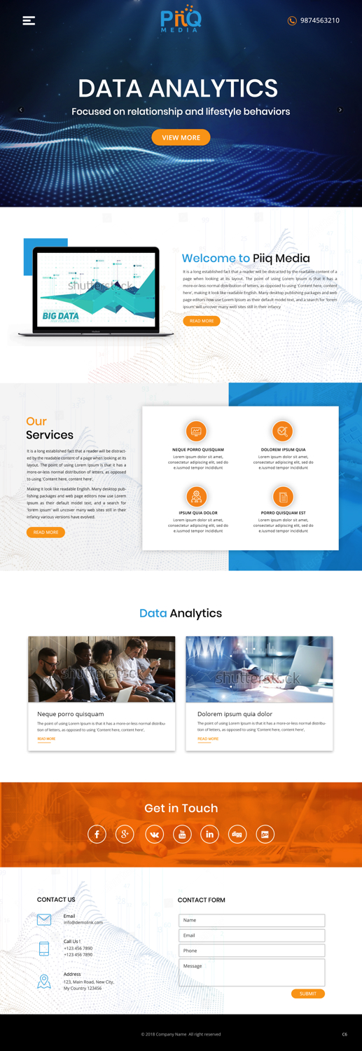 Web Design by pb for PiiQ Media | Design #19669698