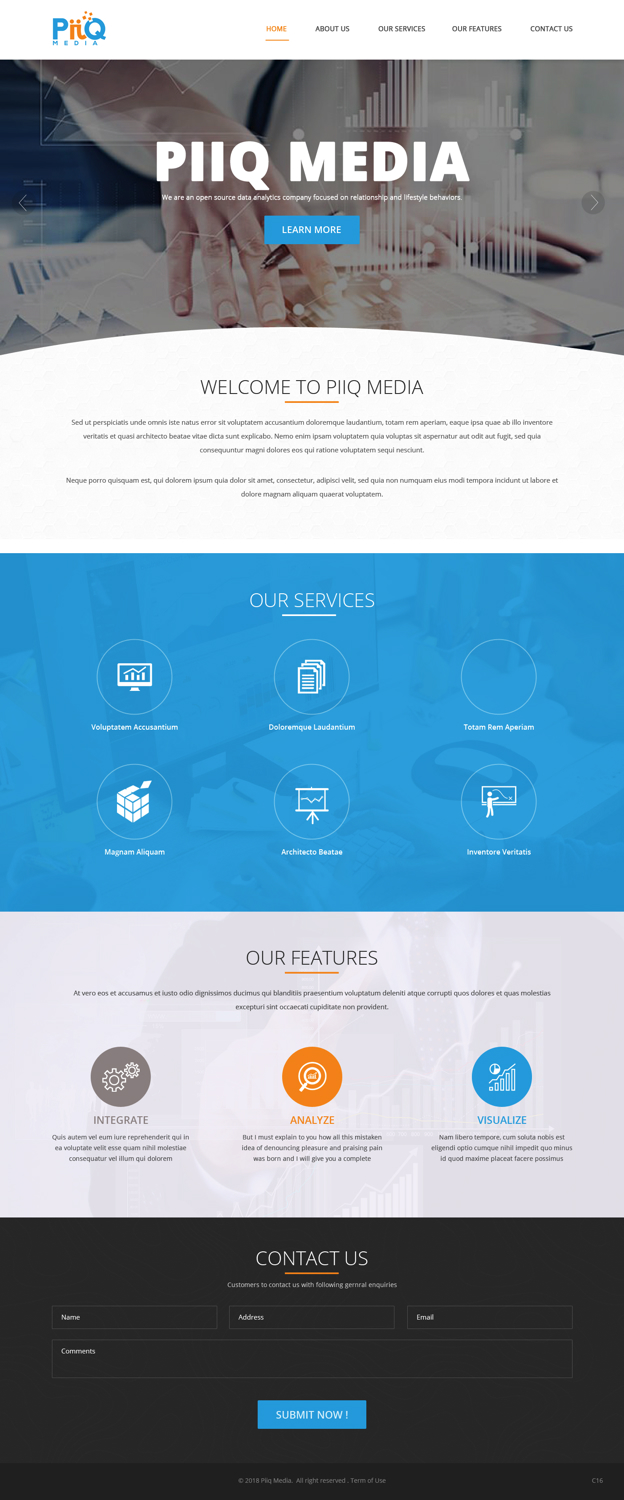 Web Design by pb for PiiQ Media | Design #19686959