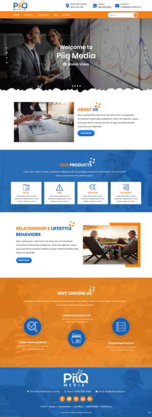 Web Design by pb for PiiQ Media | Design: #19697766
