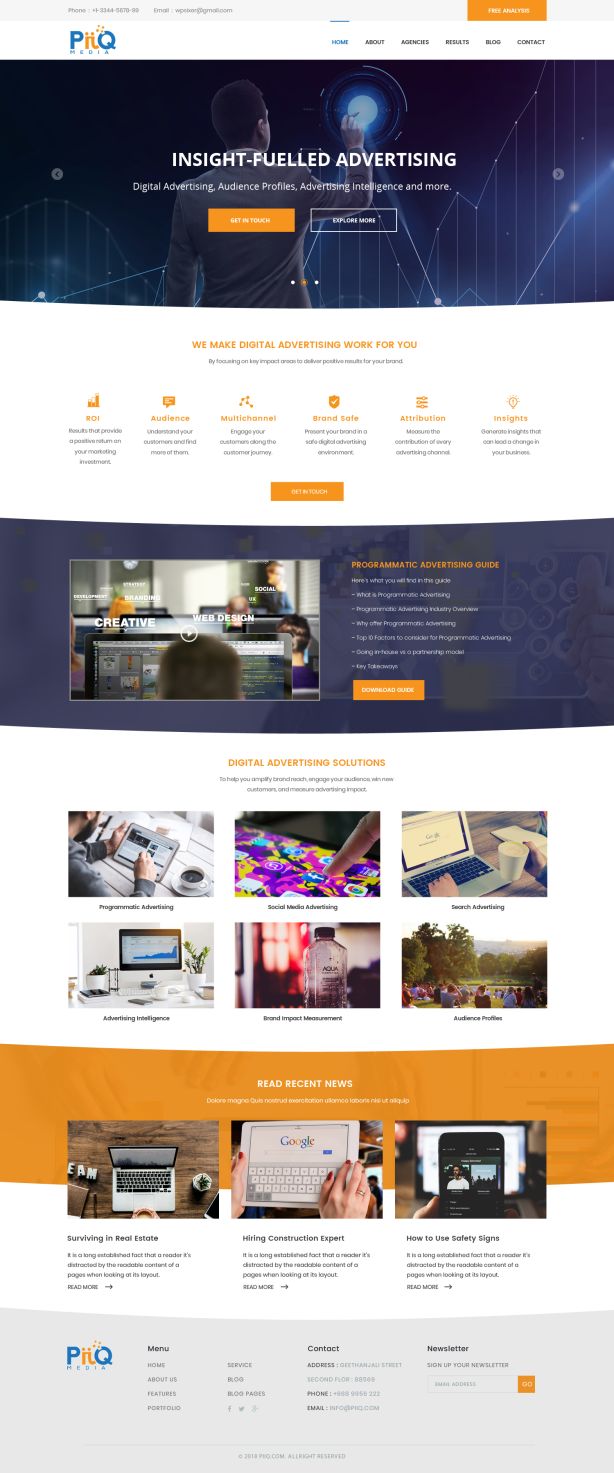Web Design par WebPixel pour PiiQ Media | Design #19711398
