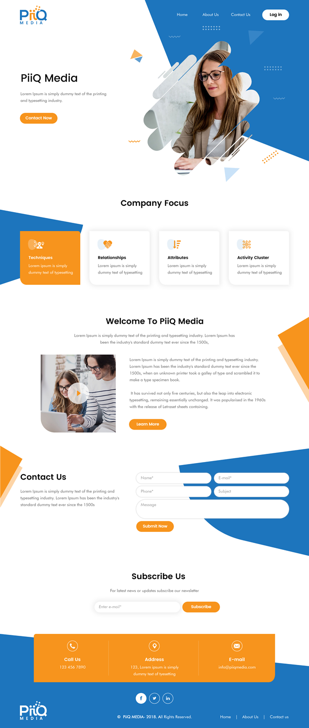 Web-Design von rightway für PiiQ Media | Design #19708803