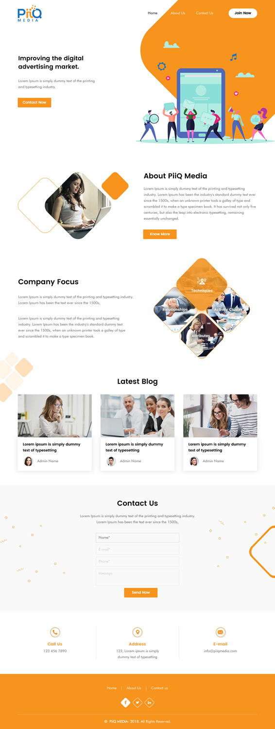 Web-Design von rightway für PiiQ Media | Design #19708804