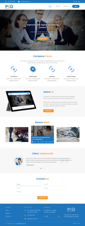 Web Design by rightway for PiiQ Media | Design: #19708806