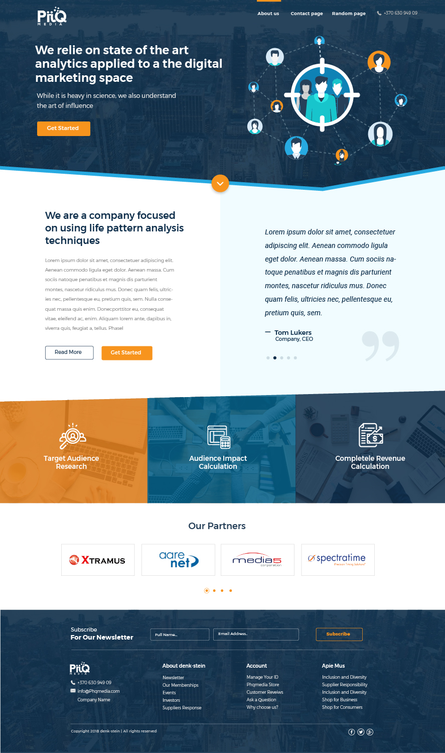 Web Design par TMockusBusiness pour PiiQ Media | Design #19677723