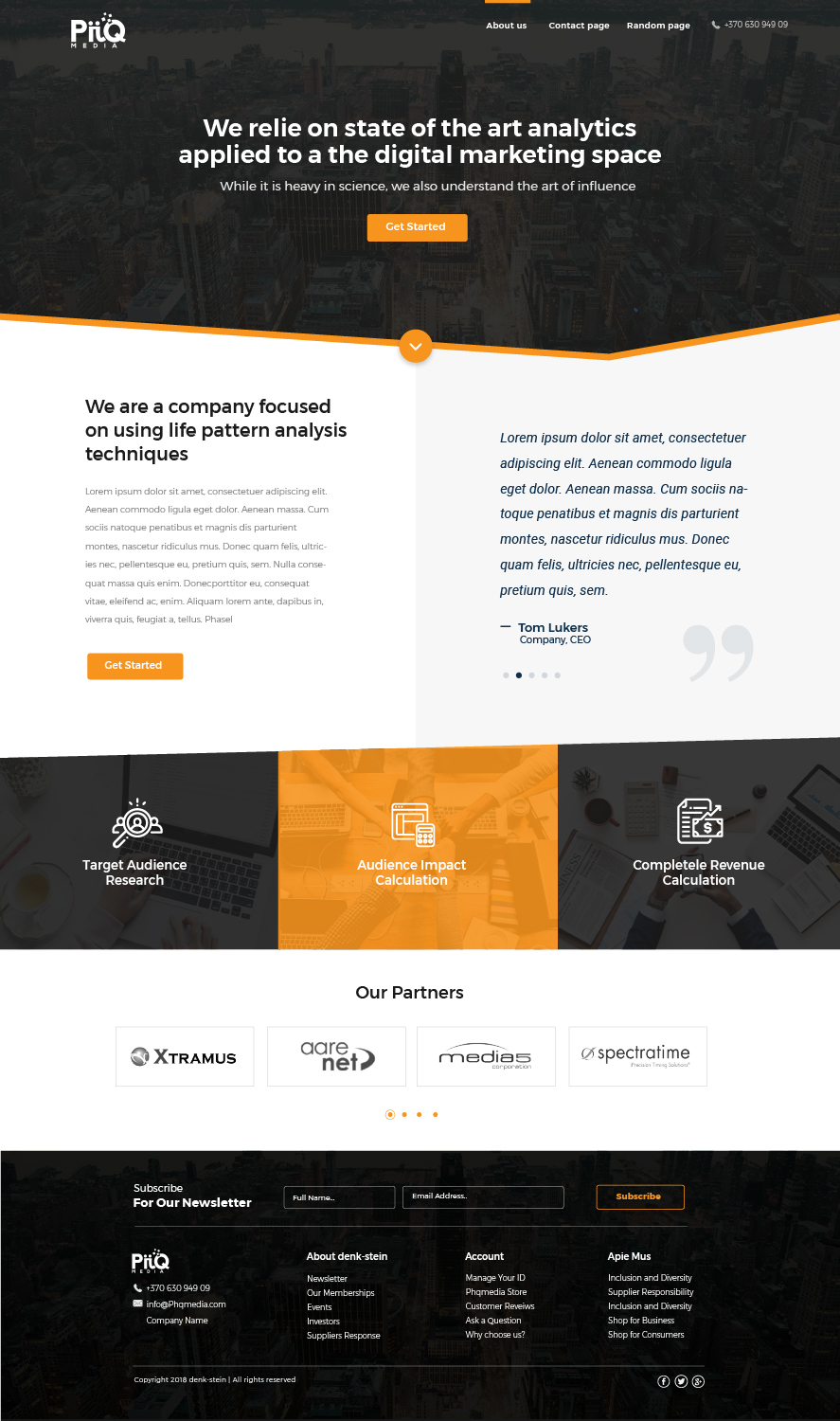 Web Design by TMockusBusiness for PiiQ Media | Design #19683710