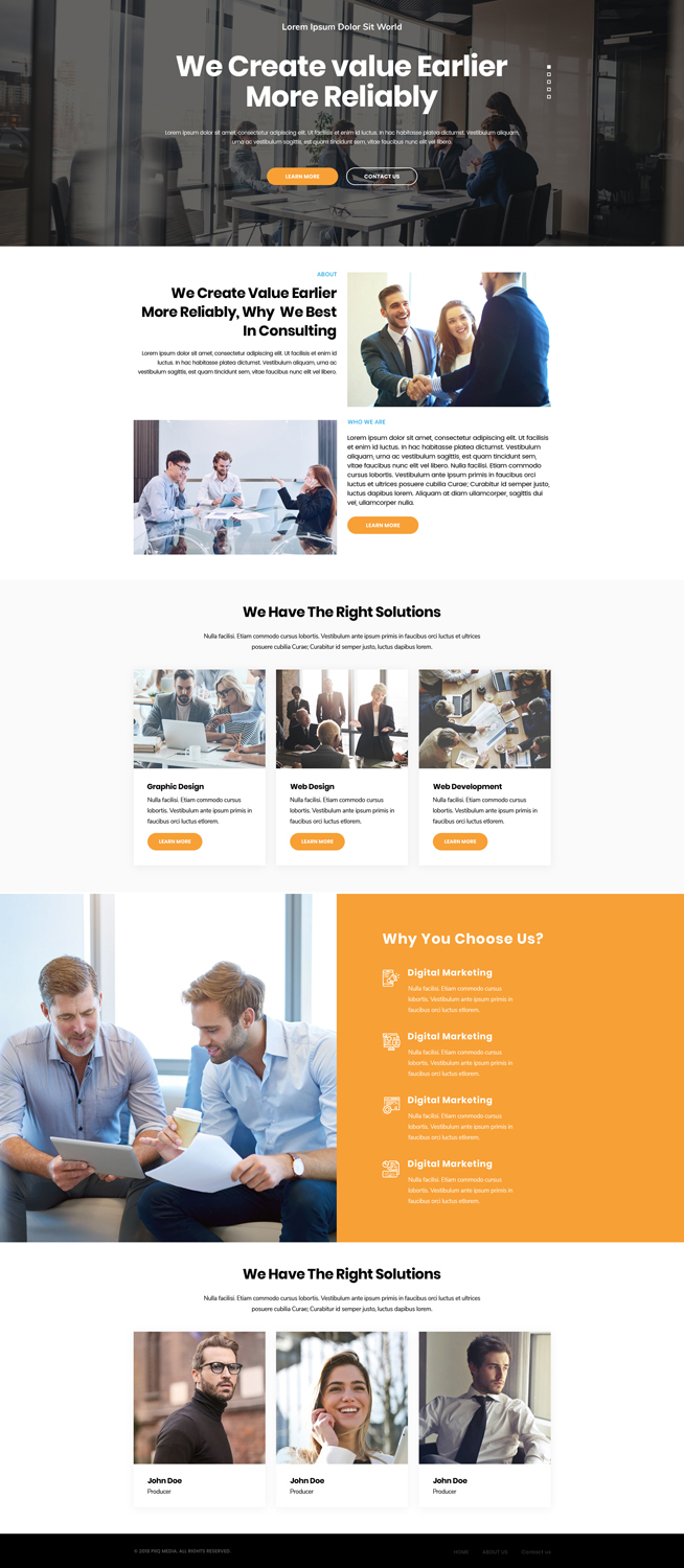 Web Design by Kreative Right 2 for PiiQ Media | Design #19670326
