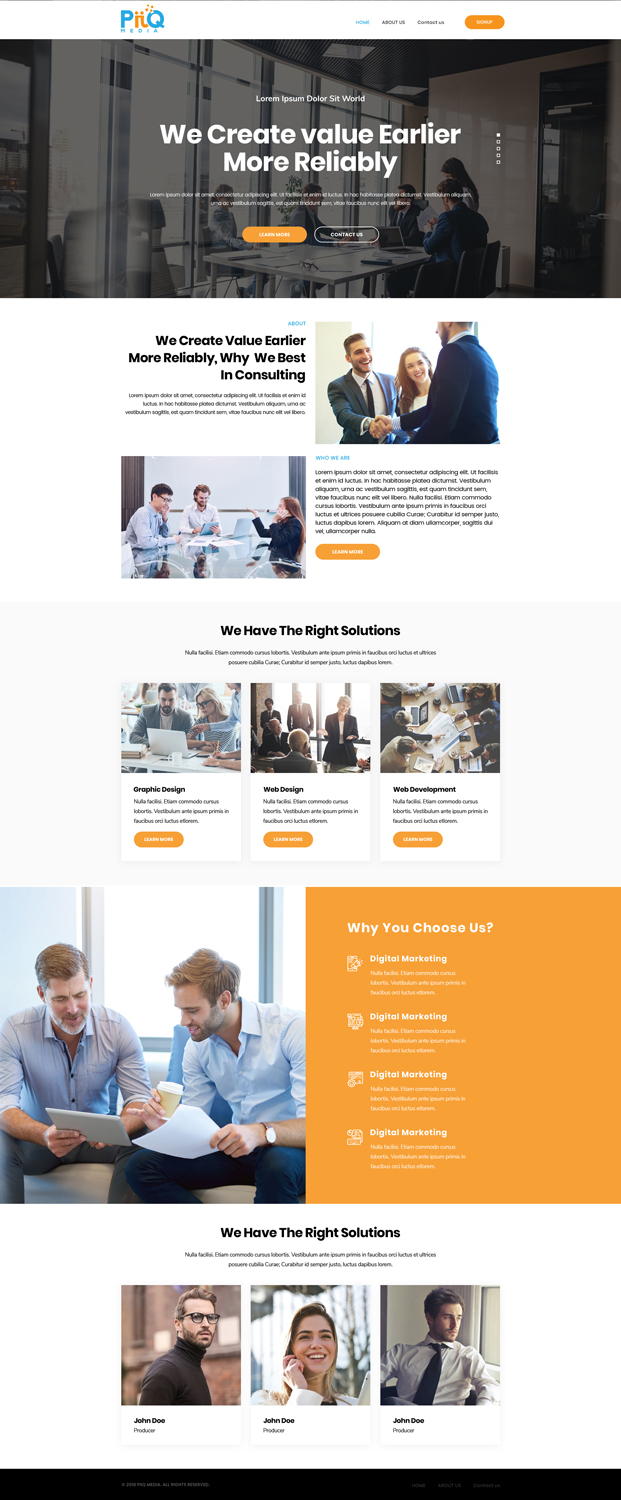 Diseño Web por Kreative Right 2 para PiiQ Media | Diseño #19670353