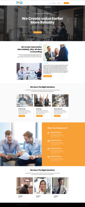 Web Design by Kreative Right 2 for PiiQ Media | Design: #19670353