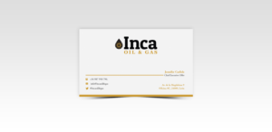 Design de Carte de Visite par Pointless Pixels India pour Inca Oil and Gas | Design #19666035